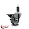 Service Caster 3'' Semi Steel Swivel 1-1/4'' Expanding Stem Caster with Brake SCC-EX20S314-SSS-PLB-114 - alternate 4